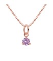 October Birthstone Silver Necklace SPE-5719